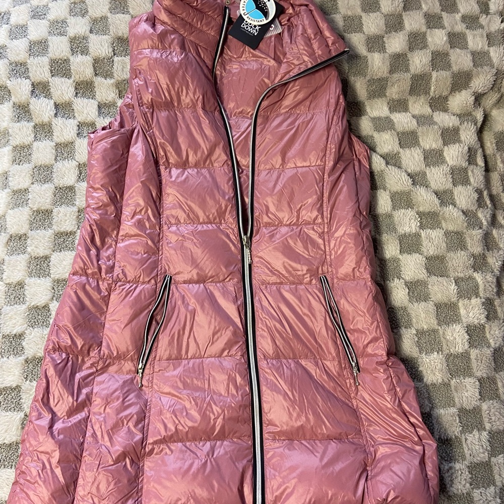 Women's Pink Puffer Vest